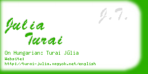 julia turai business card